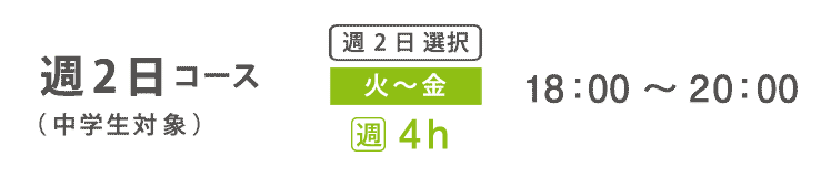 基礎科　週2日コース