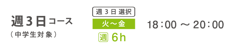 基礎科　週3日コース