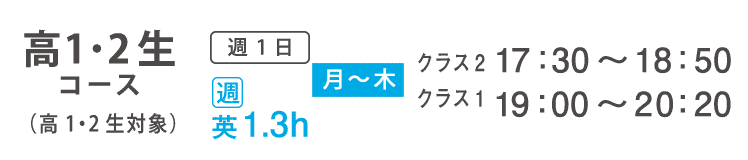 美大学科　高1.2生コース